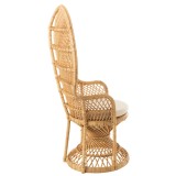 CHAIR PEACOCK CROSSED RATTAN NATURAL 133 - CHAIRS, STOOLS